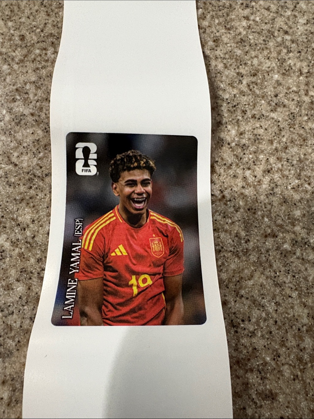 Lamine Yamal World Cup Coke Sticker for sticker book